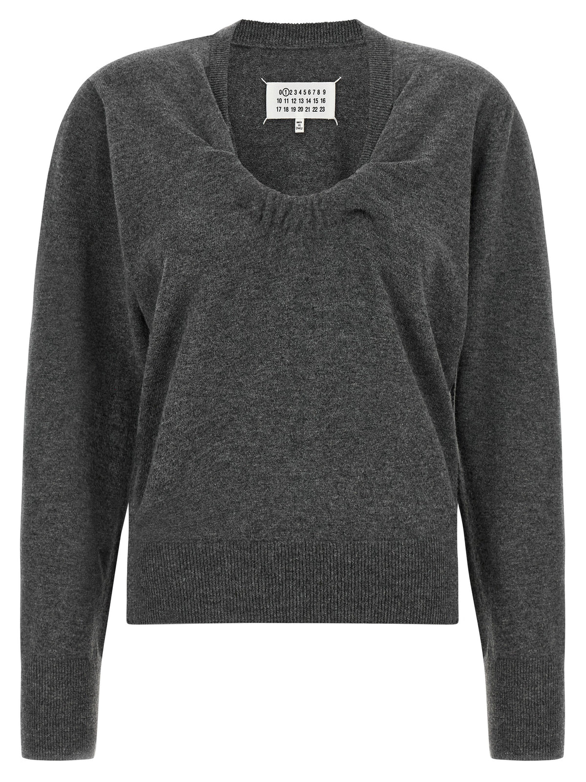Gray Virgin Wool Cardigan