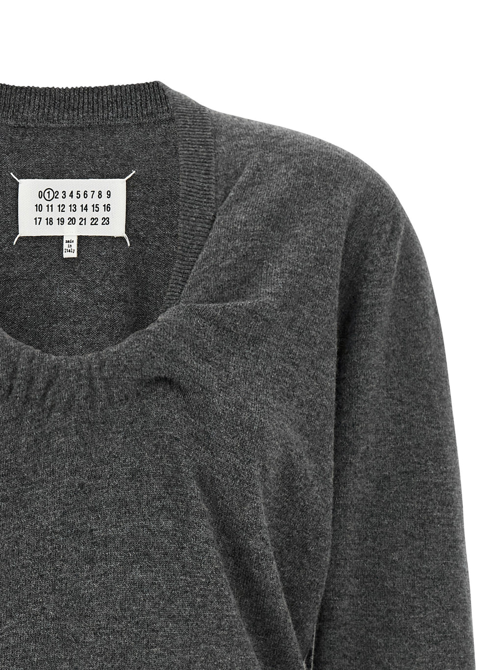 Gray Virgin Wool Cardigan