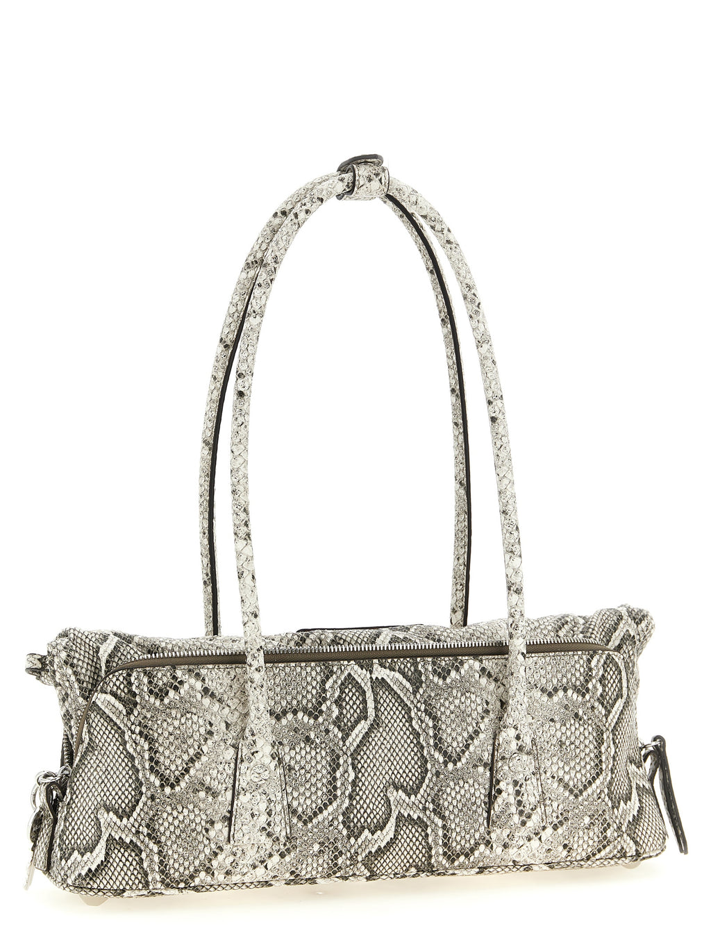 Gray Goatskin Shoulder Bag