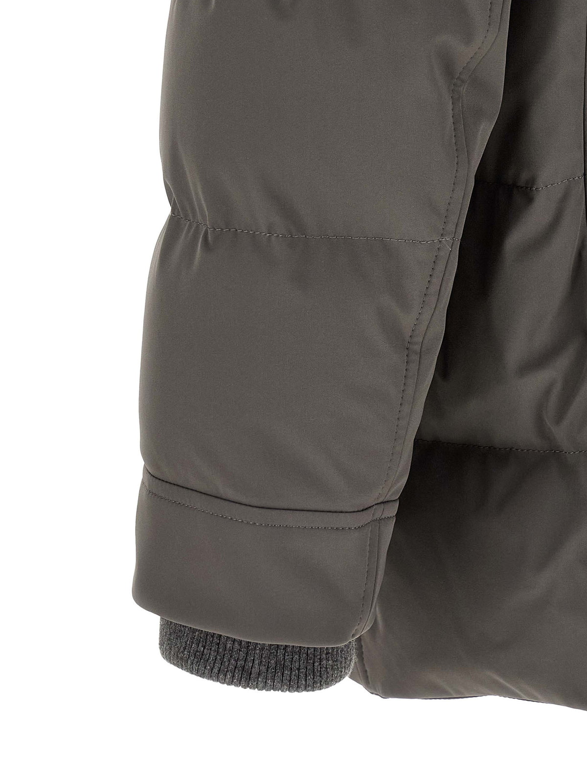 Gray Polyamide Parka