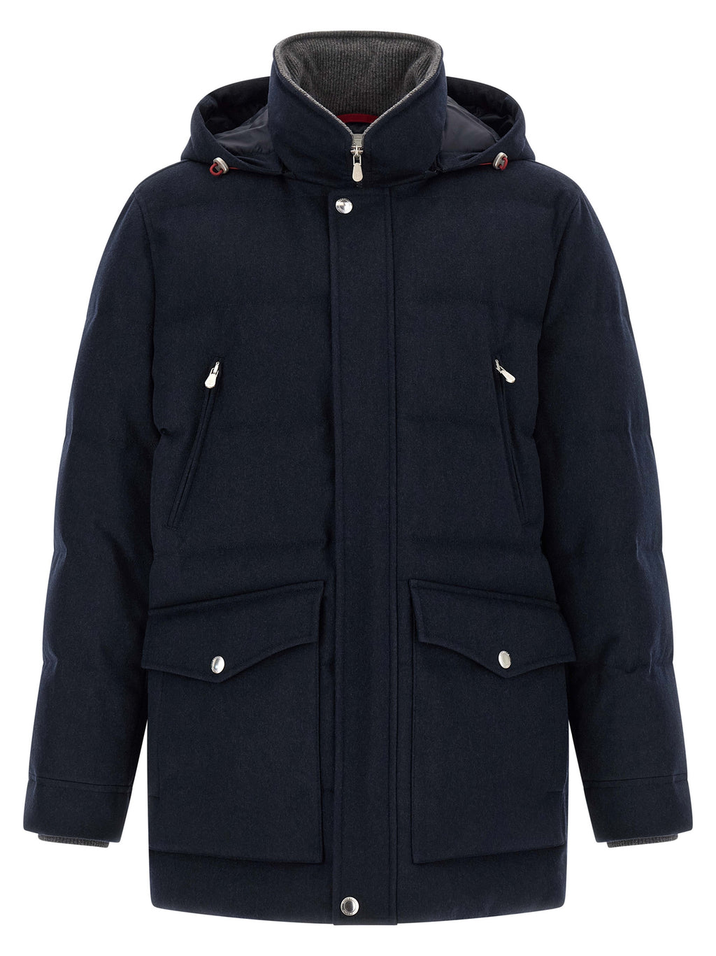 Blue Wool Parka