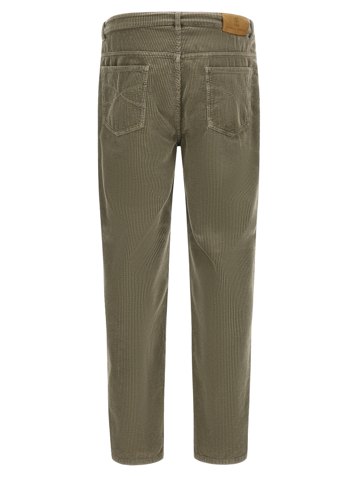 Bicolor Cotton Casual Pants