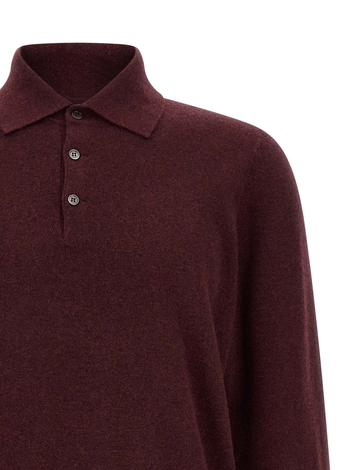 Bordeaux Cashmere Polo Shirt