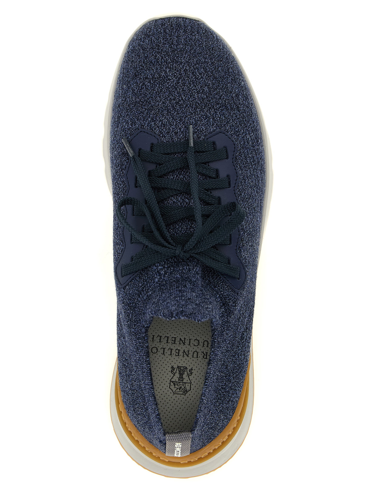 Blue Wool Athletic Sneakers