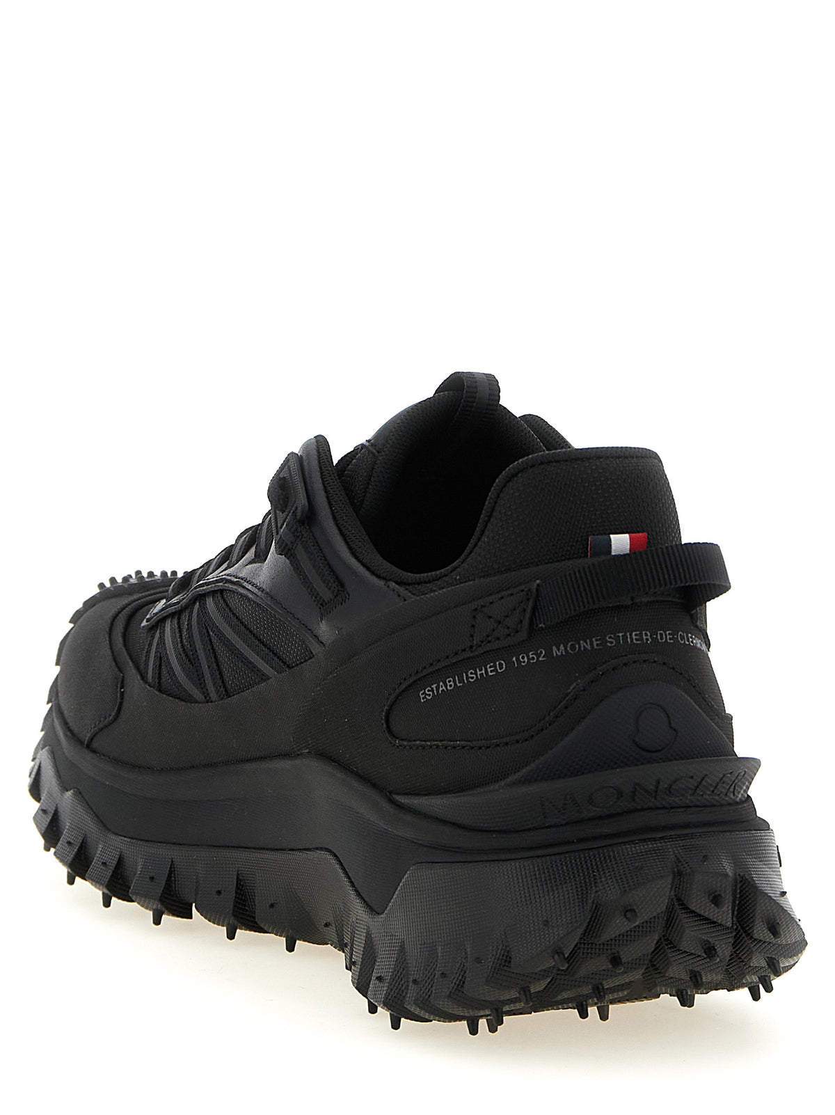Black Leather Athletic Sneakers