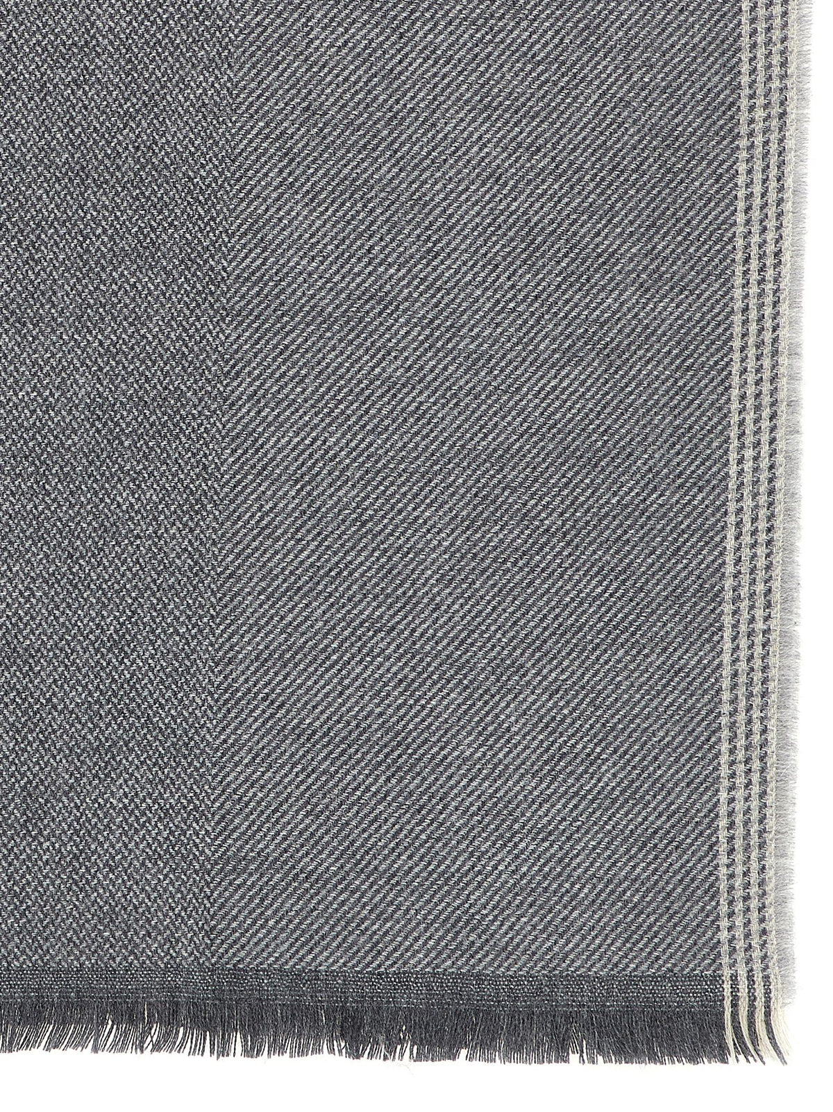 Gray Wool Scarf