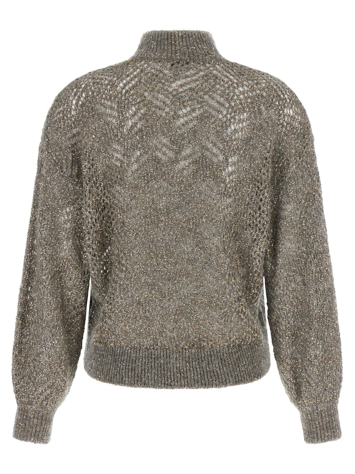 Gray Polyamide Cardigan
