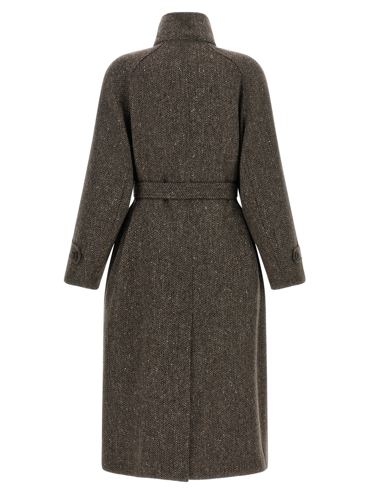 Brown Virgin Wool Coat