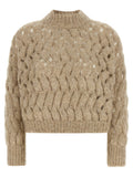 Beige Wool Cardigan