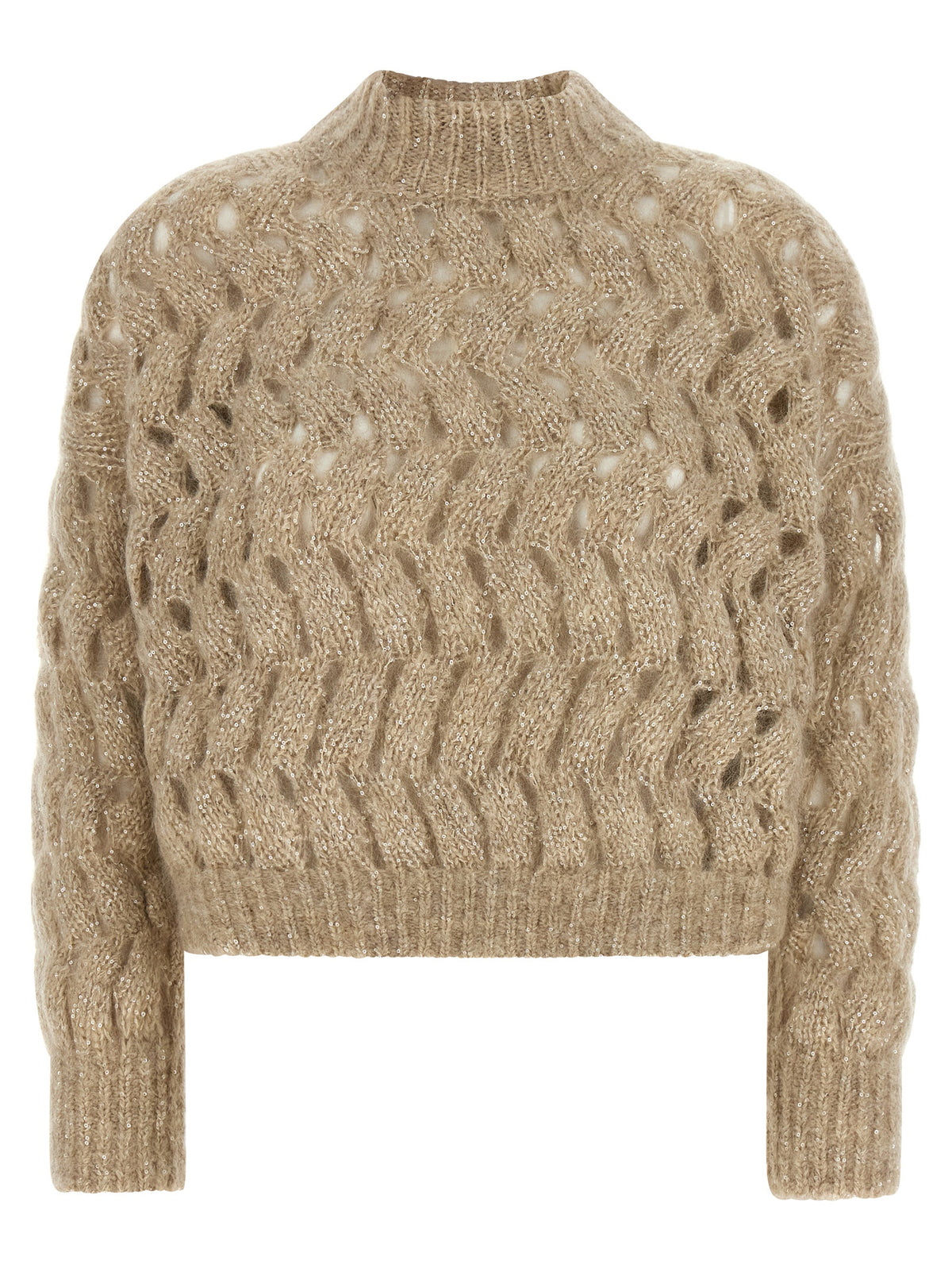 Beige Wool Cardigan