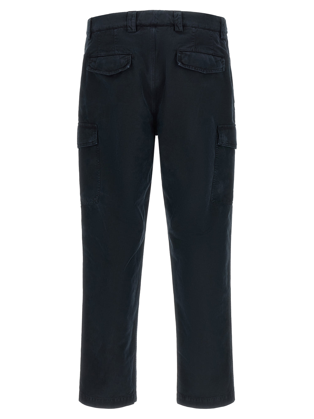 Blue Cotton Cargo Pants