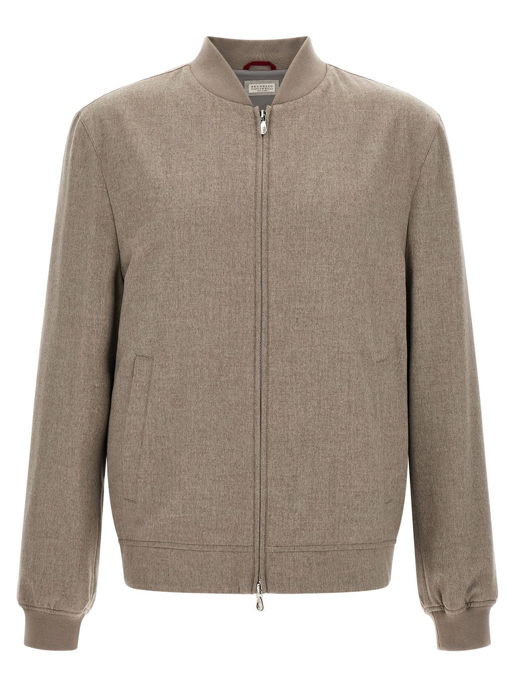 Gray Cashmere Bomber