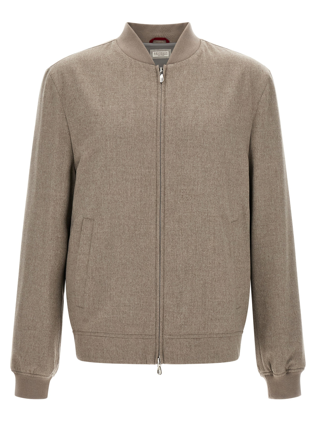 Gray Cashmere Bomber