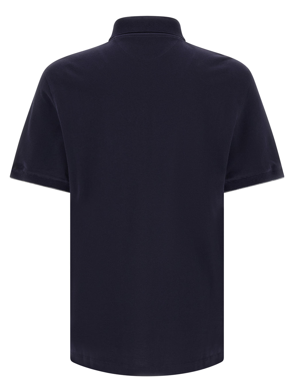Blue Cotton Polo Shirt