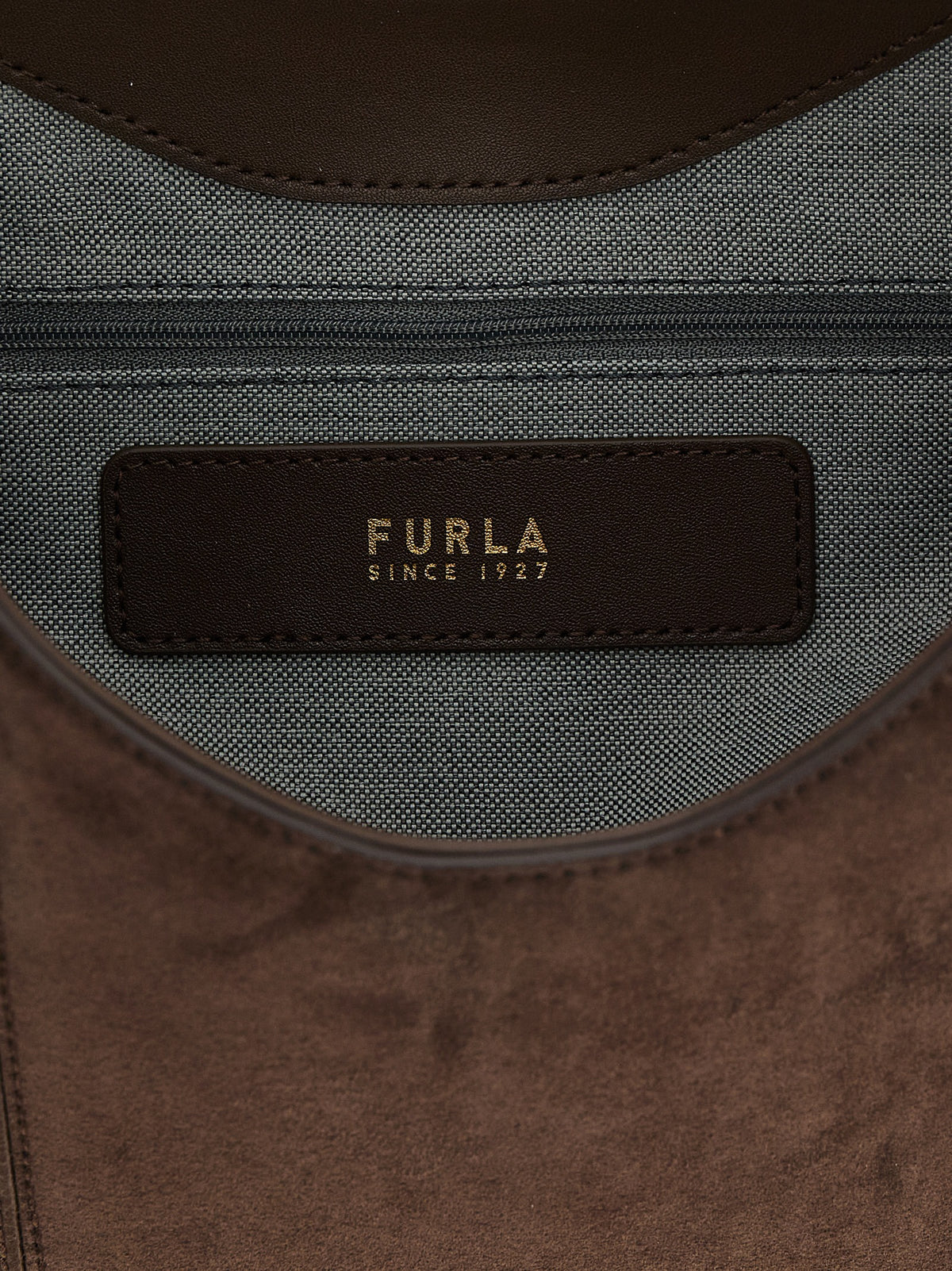 Brown Calfskin Shoulder Bag