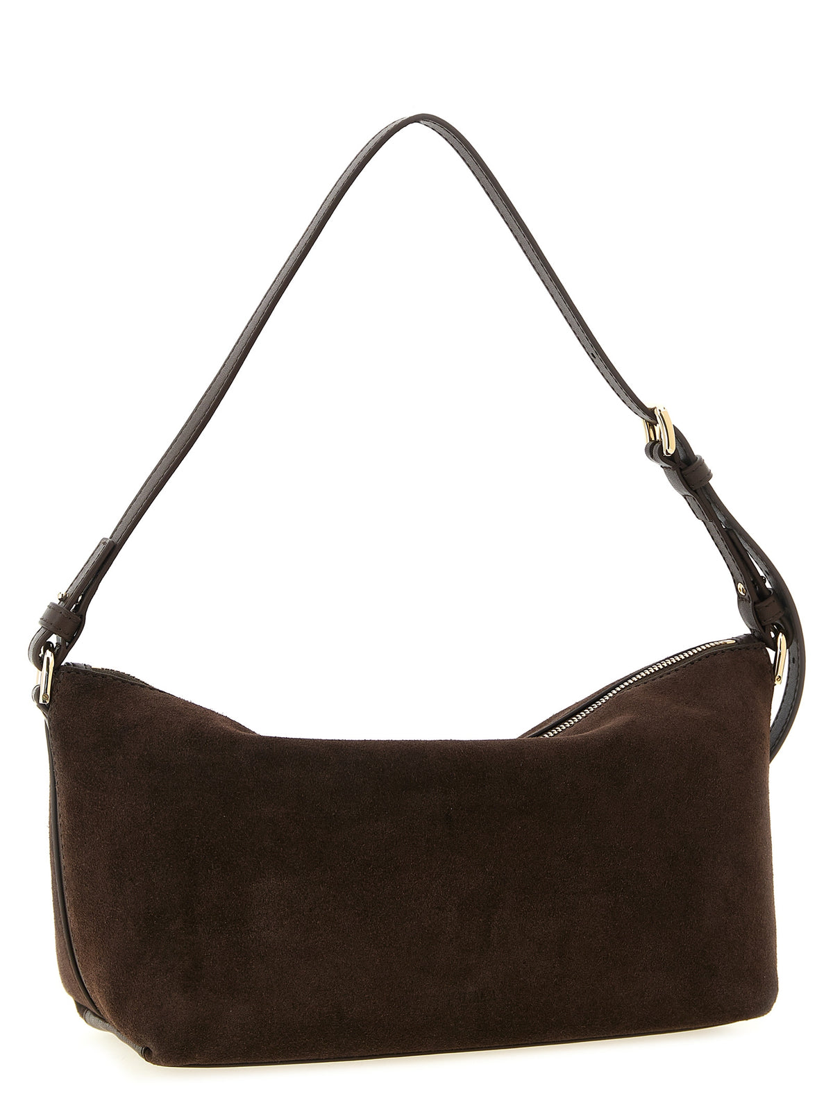 Brown Calfskin Shoulder Bag