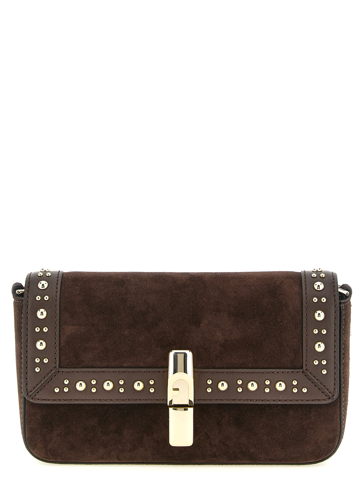 Brown Calfskin Crossbody Bag
