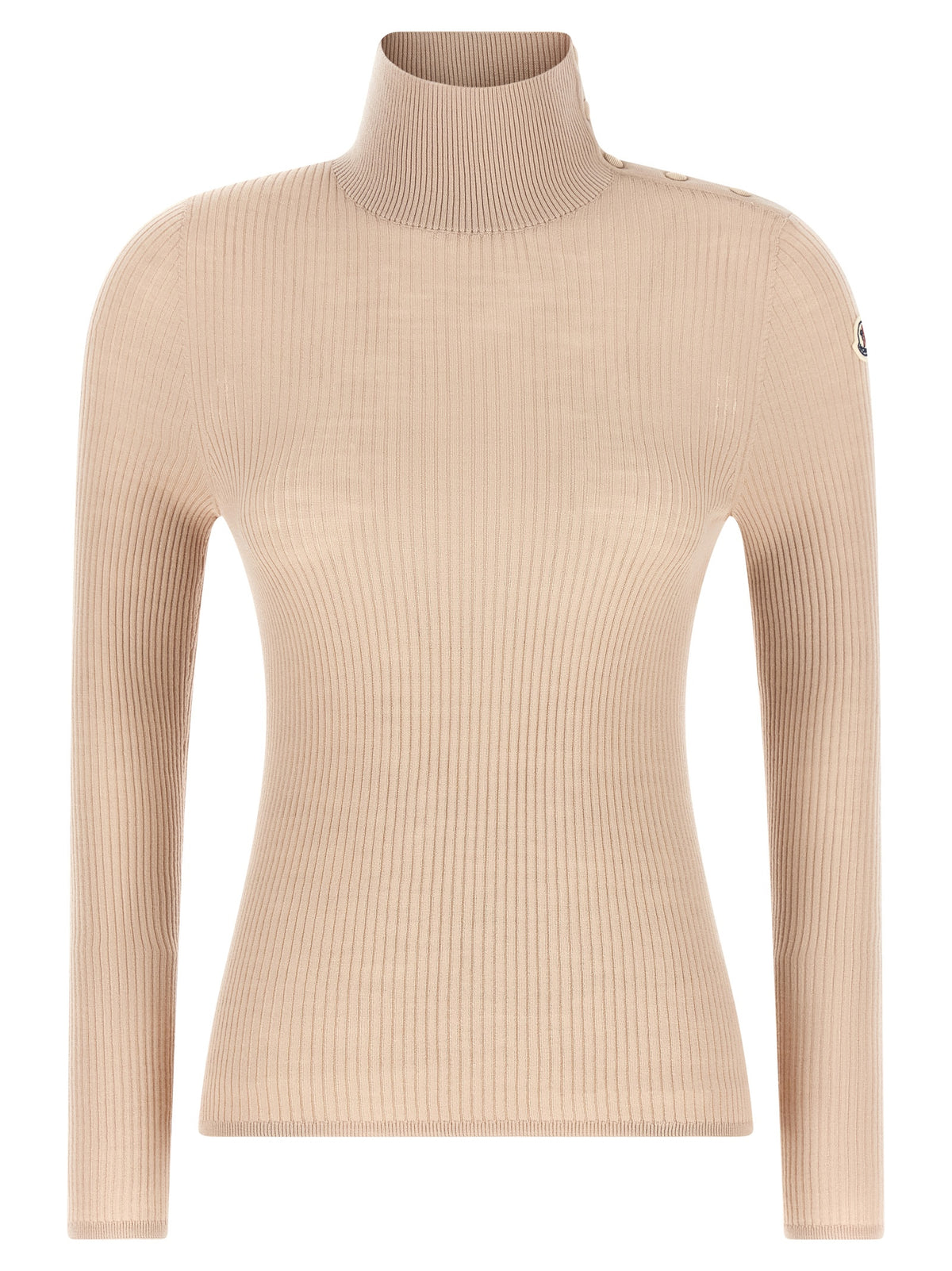 Beige Virgin Wool Cardigan