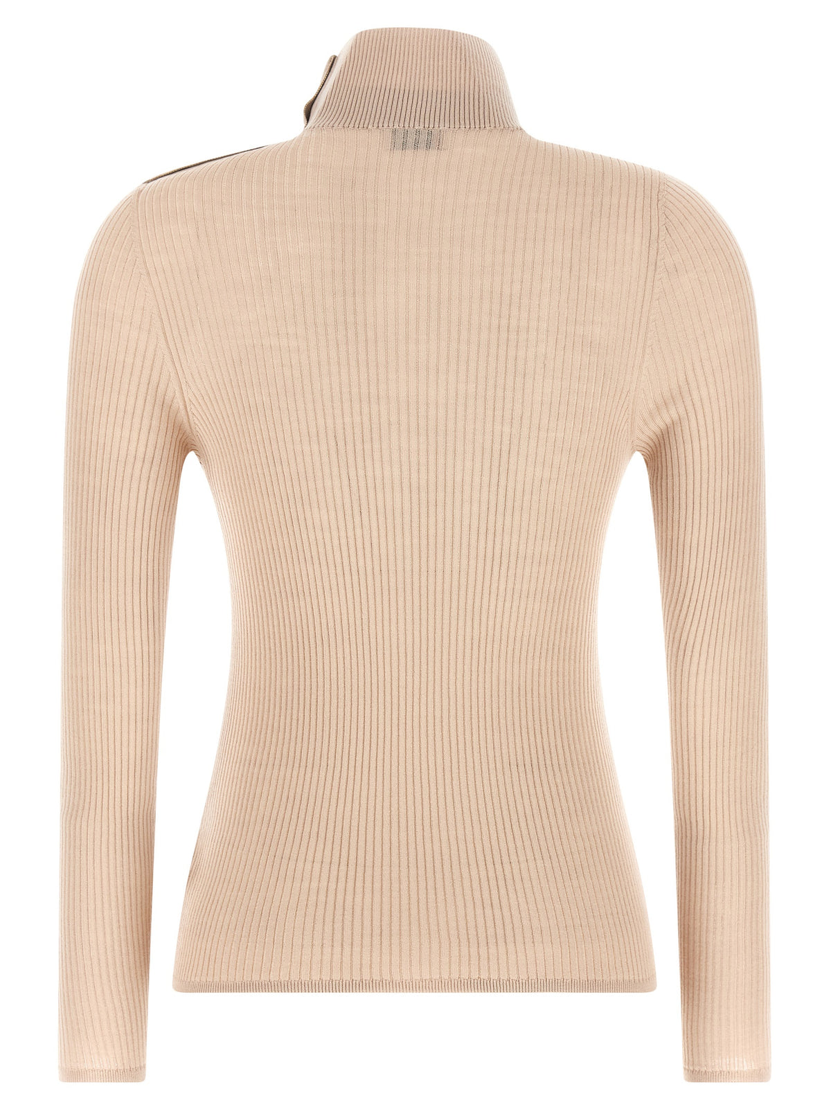 Beige Virgin Wool Cardigan