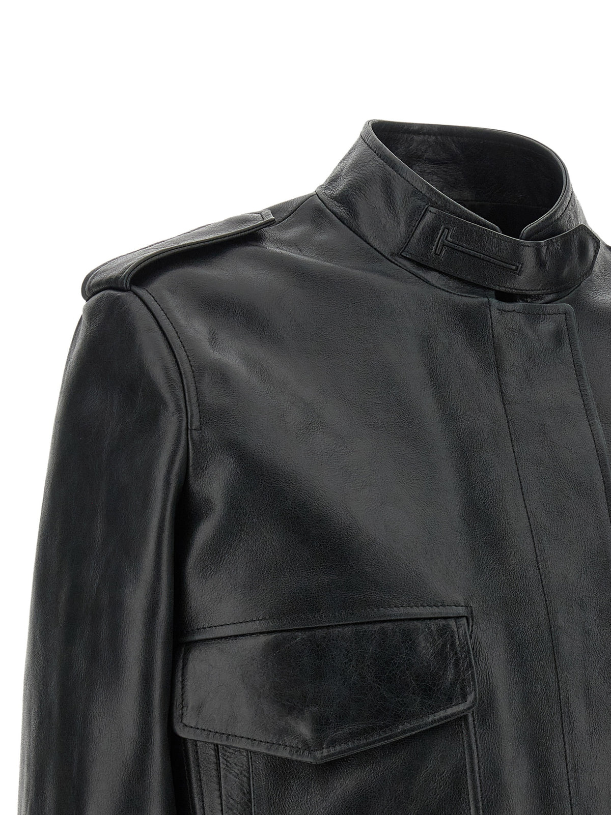 Black Lamb Leather Leather Jacket