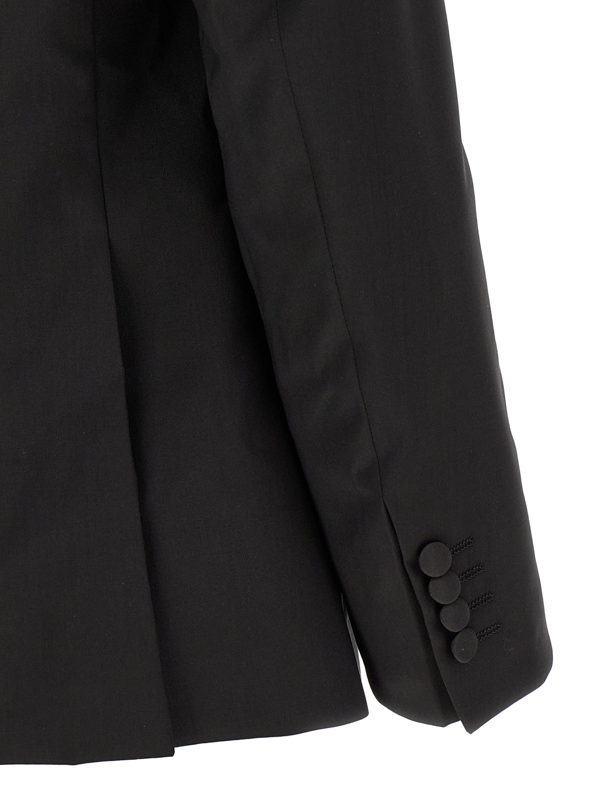 Black Wool Two-Piece Suit