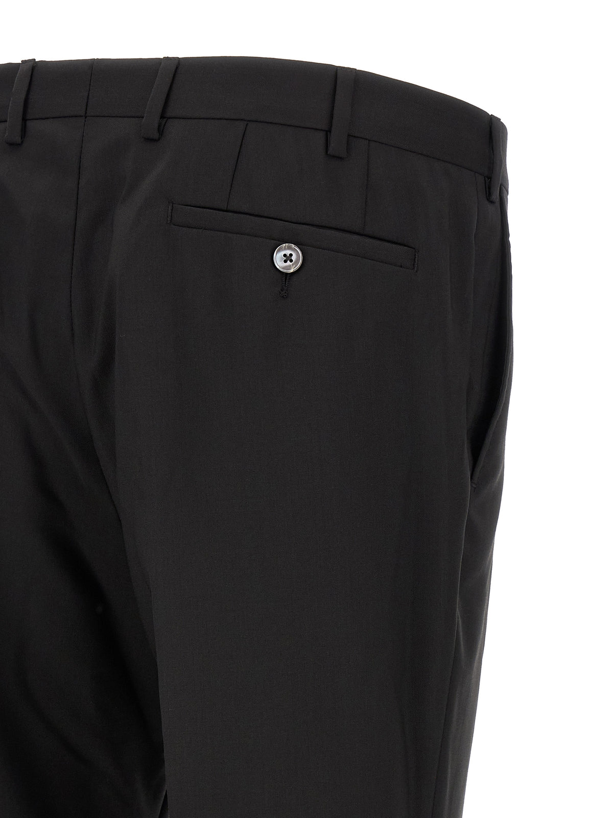 Black Wool Two-Piece Suit