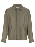 Bicolor Silk Full-Length Jacket