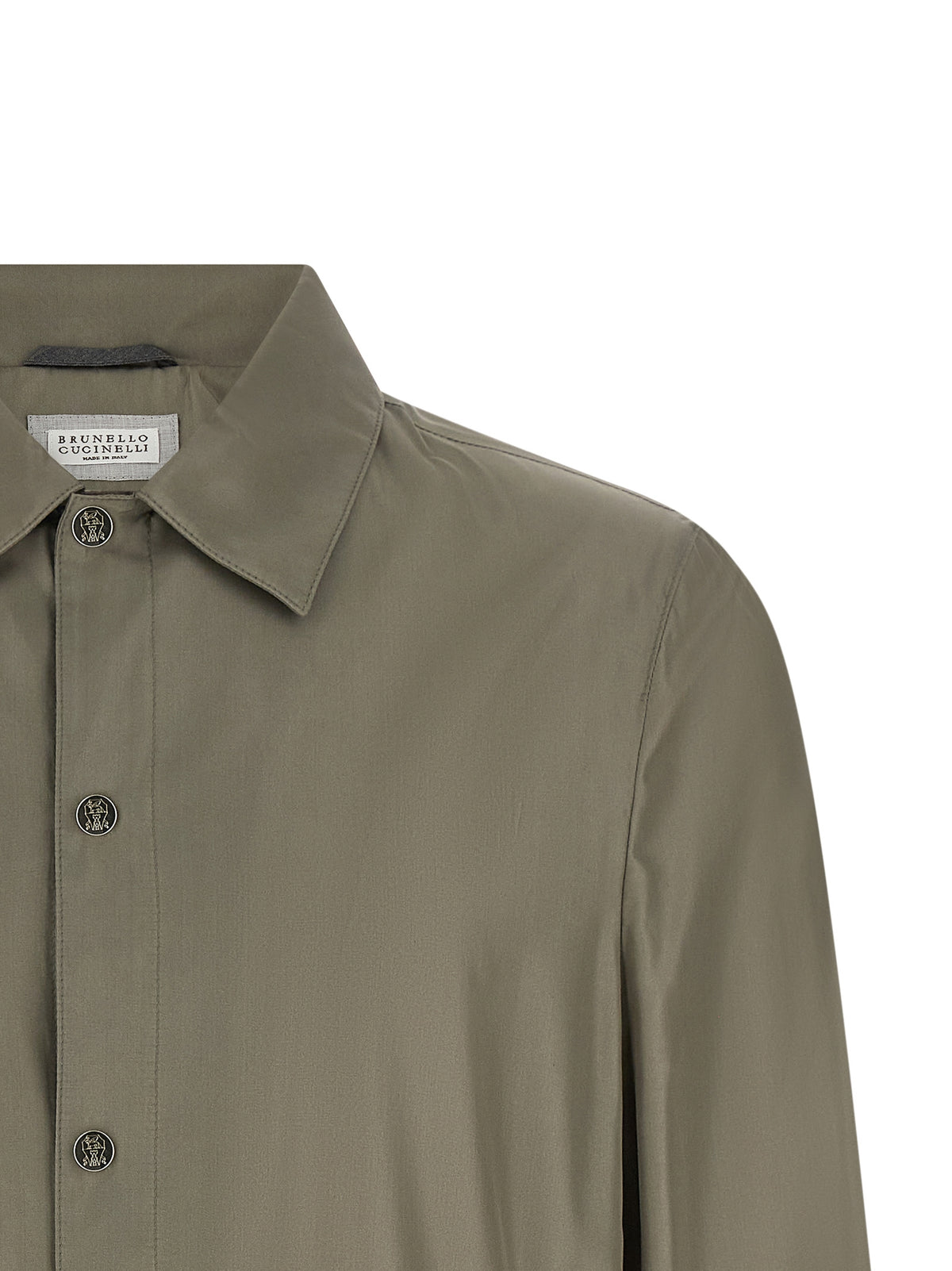 Bicolor Silk Full-Length Jacket