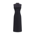 Black Wool Oves Aries Casual Dress