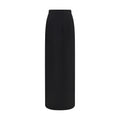 Black Wool Oves Aries Long Skirt
