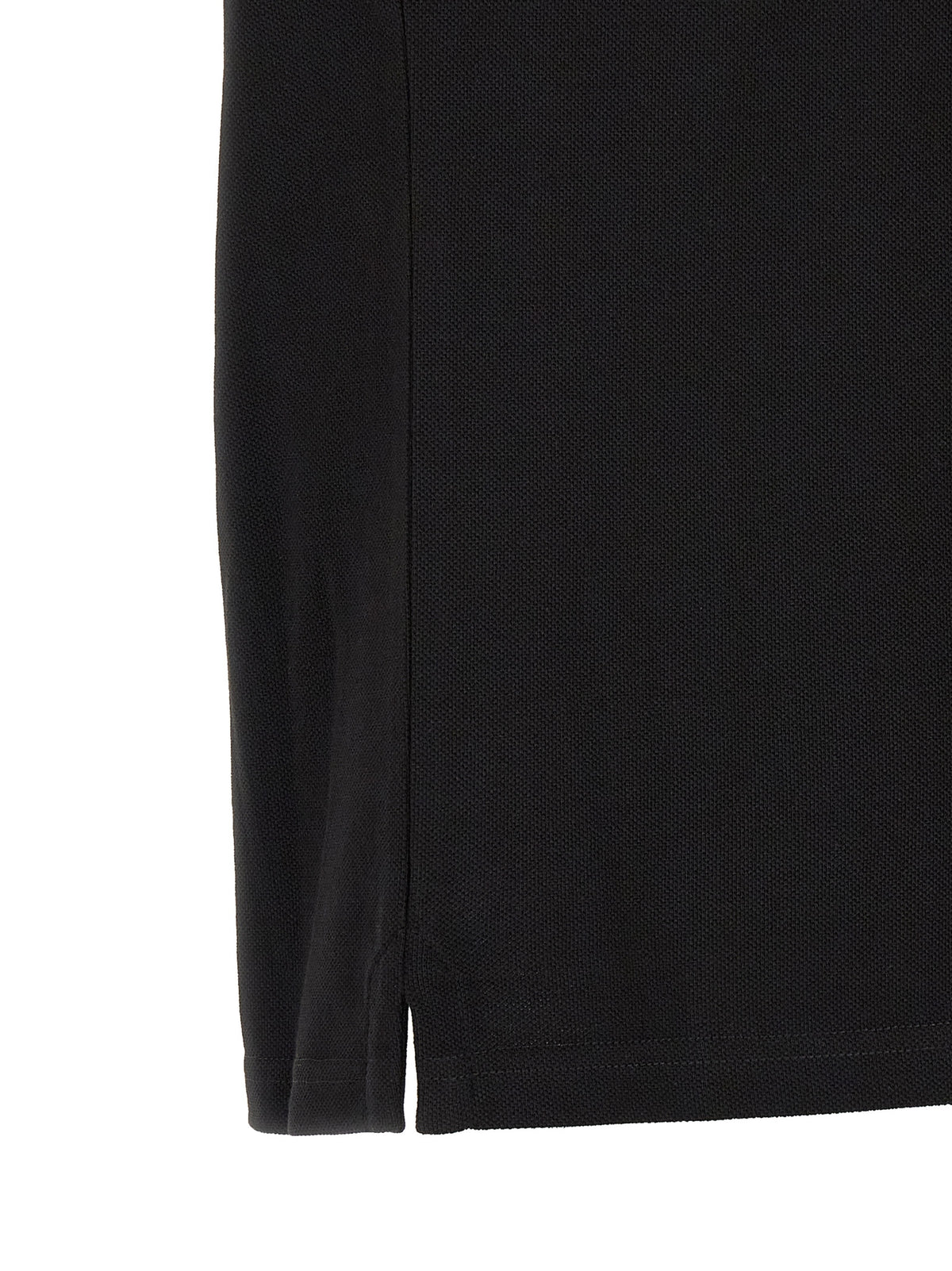 Black Cotton Polo Shirt