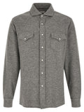 Gray Cashmere Blouse