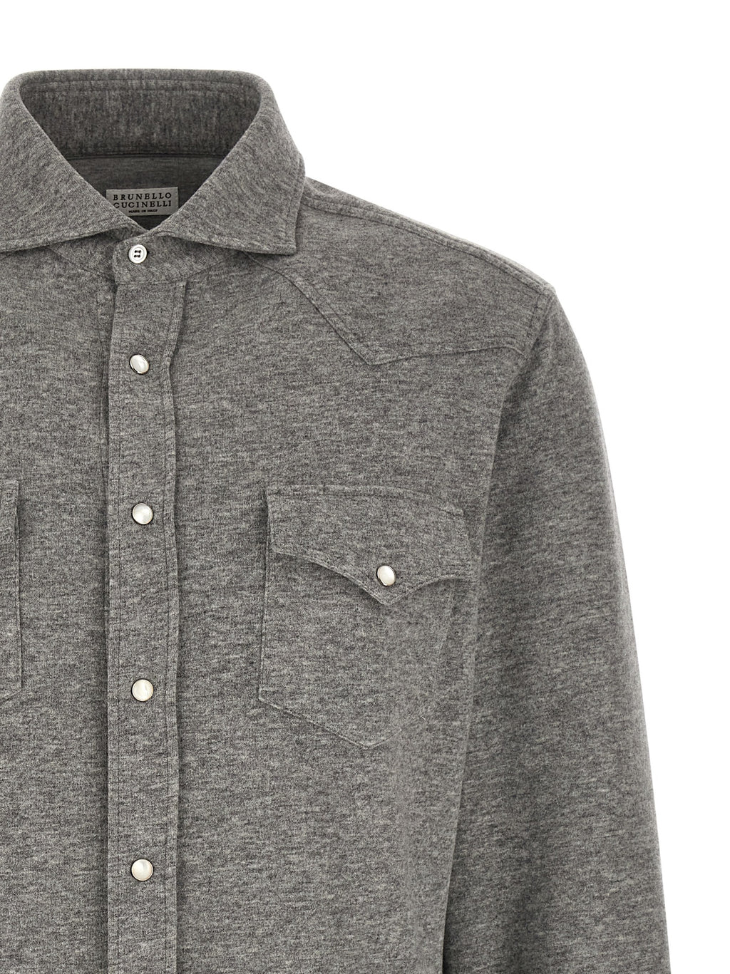 Gray Cashmere Blouse