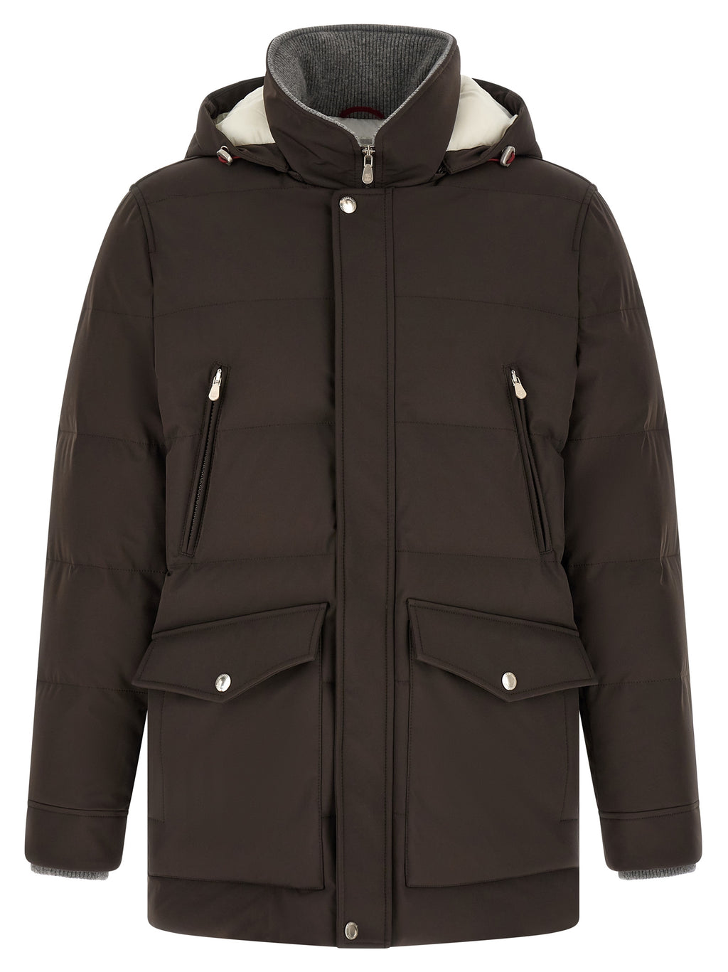 Brown Polyamide Parka