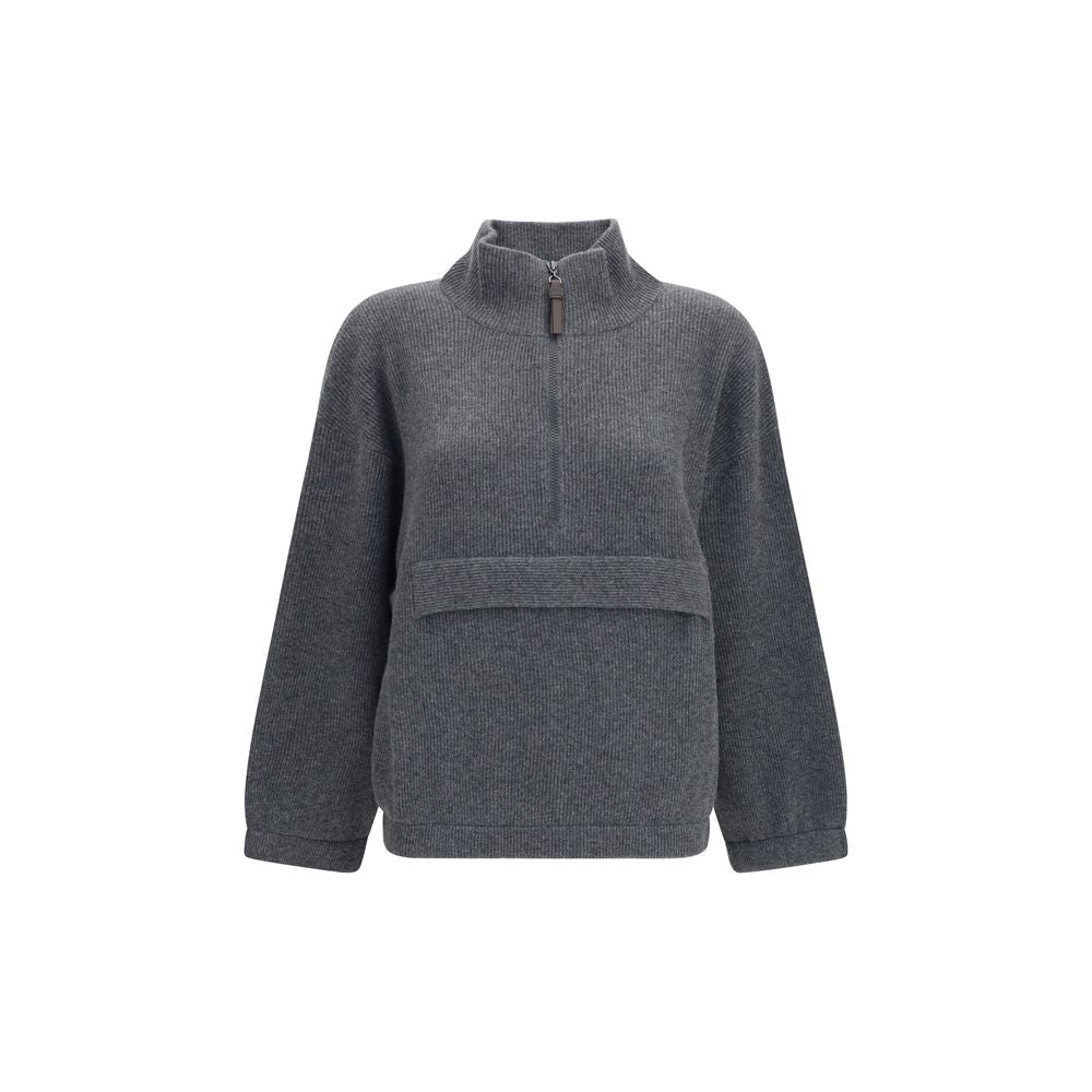 Gray Cashmere Sweatshirt