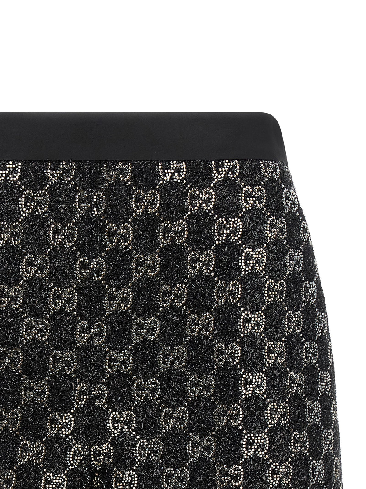 Black Viscose Bermuda Shorts