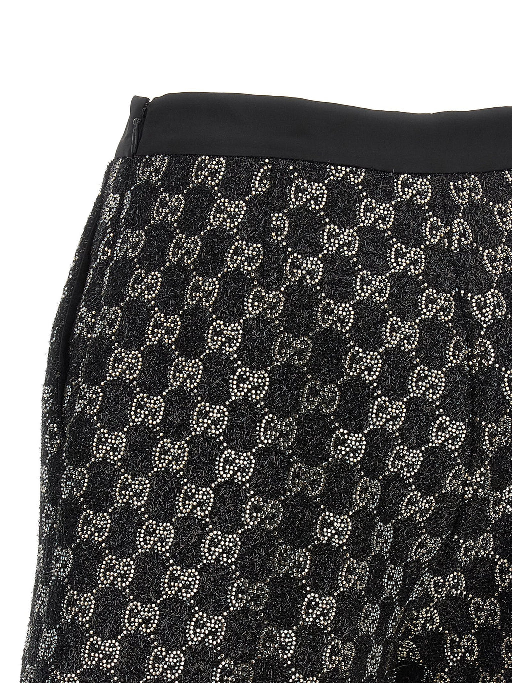 Black Viscose Bermuda Shorts