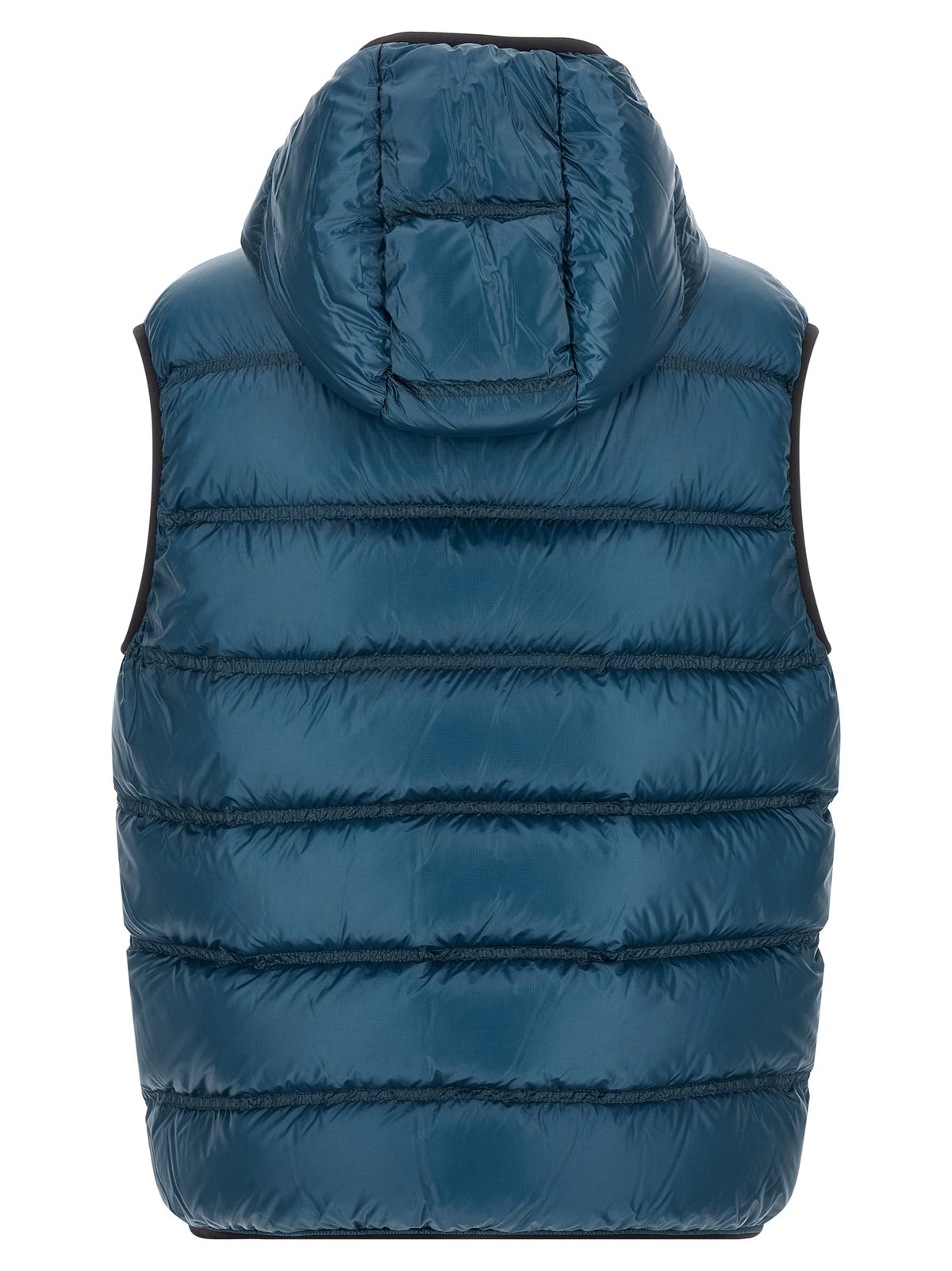 Blue Polyamide Full-Length Jacket