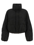 Gray Virgin Wool Full-Length Jacket
