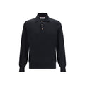 Black Cotton Polo Shirt