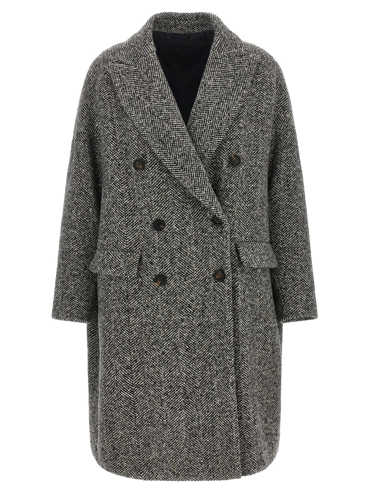 Gray Virgin Wool Coat