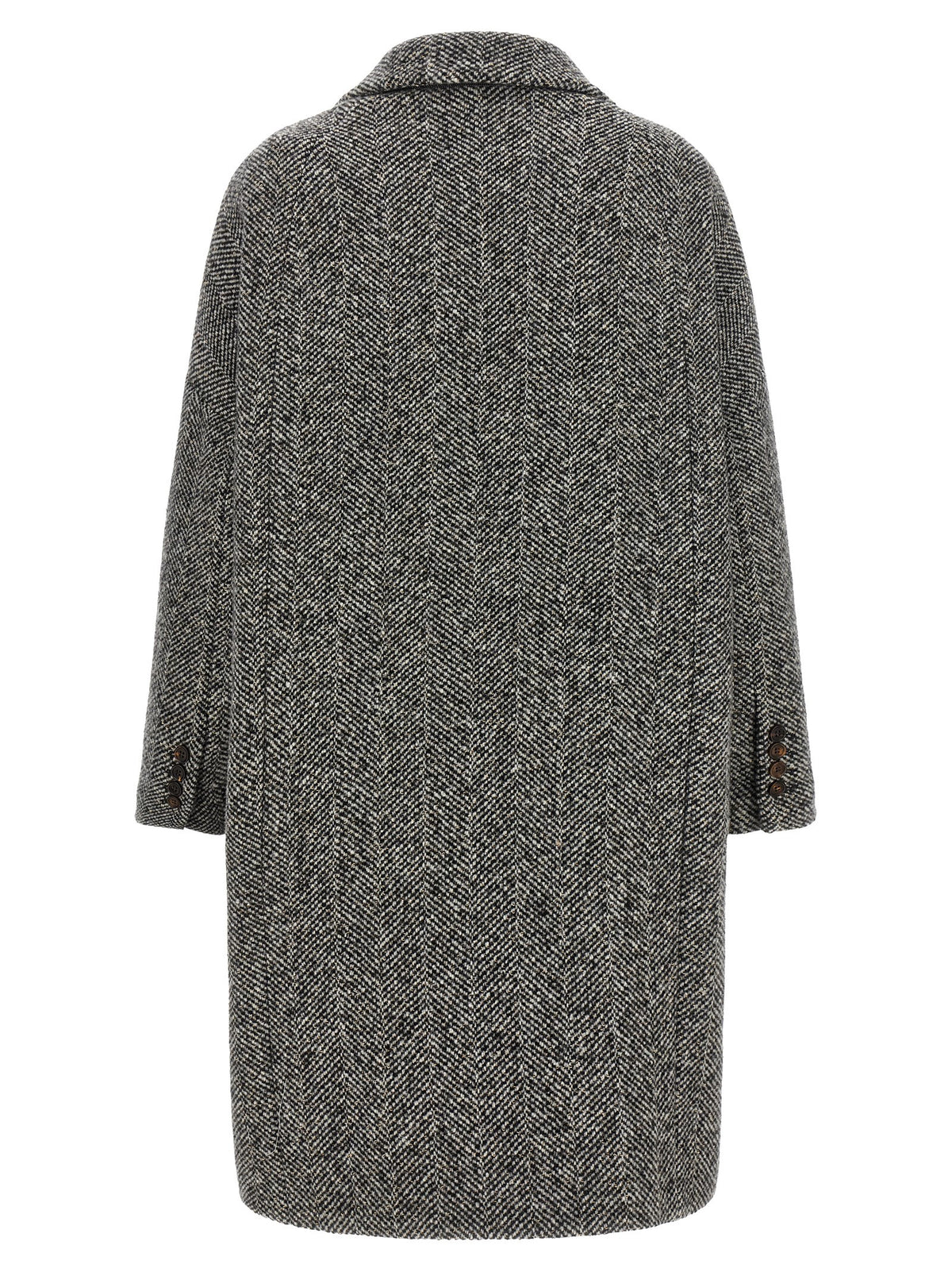 Gray Virgin Wool Coat