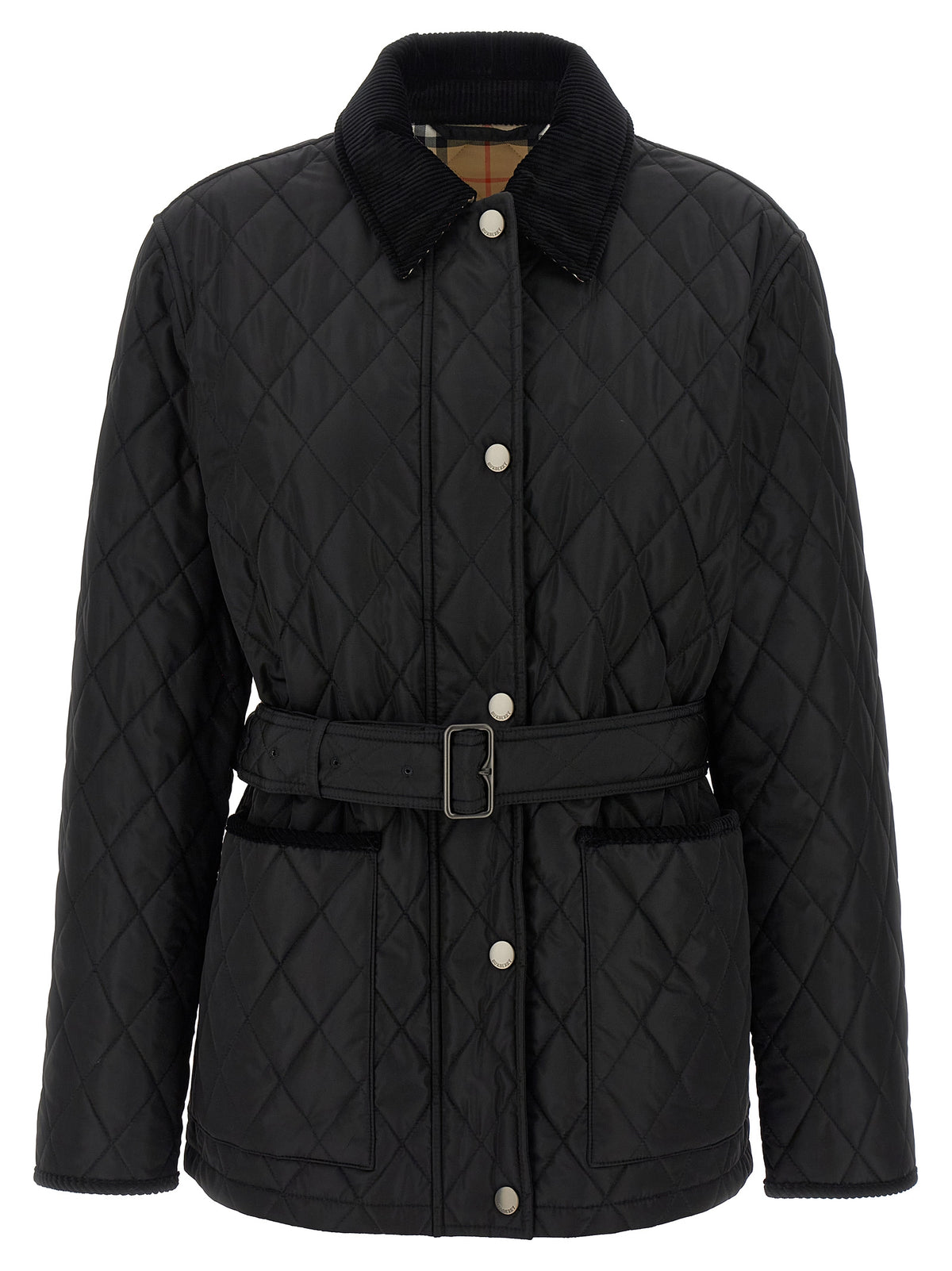 Black Polyamide Full-Length Jacket