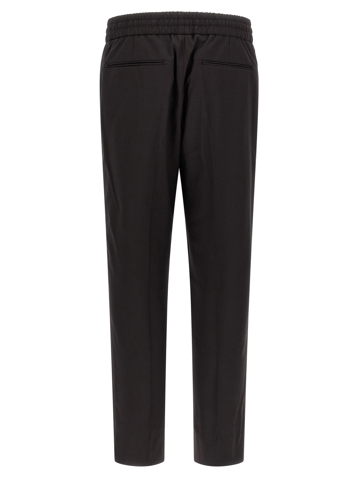 Brown Wool Casual Pants