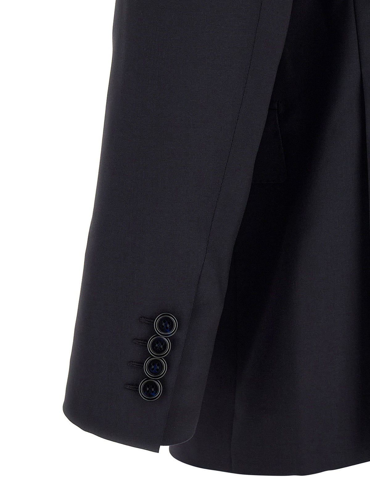 Blue Wool Two-Piece Suit