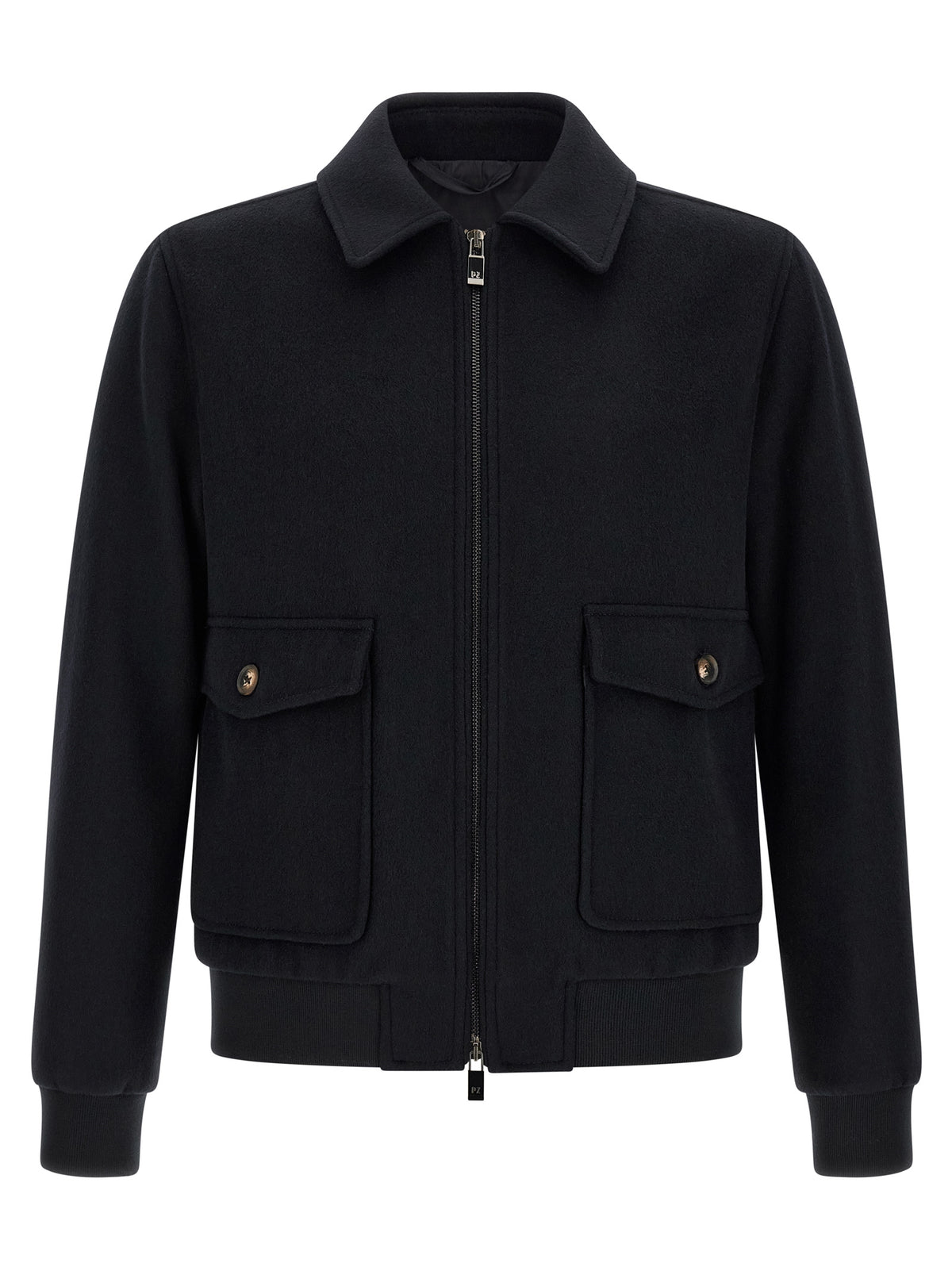 Black Wool Bomber