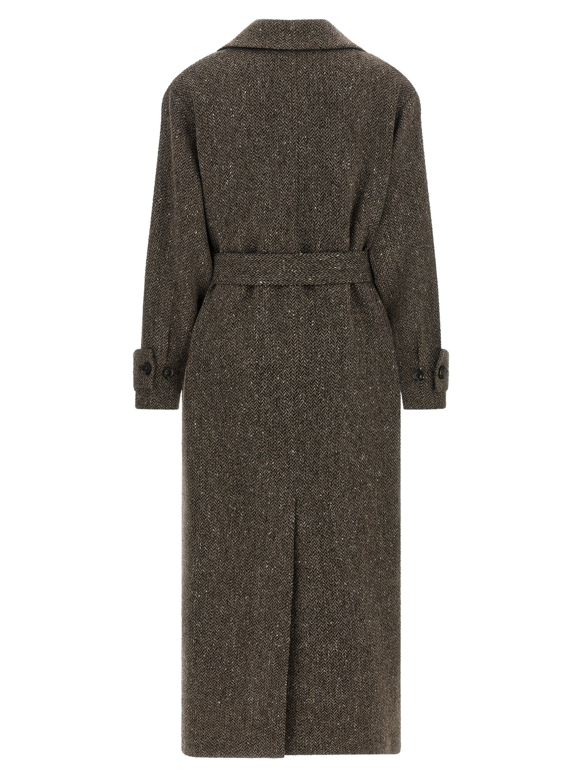 Brown Virgin Wool Coat