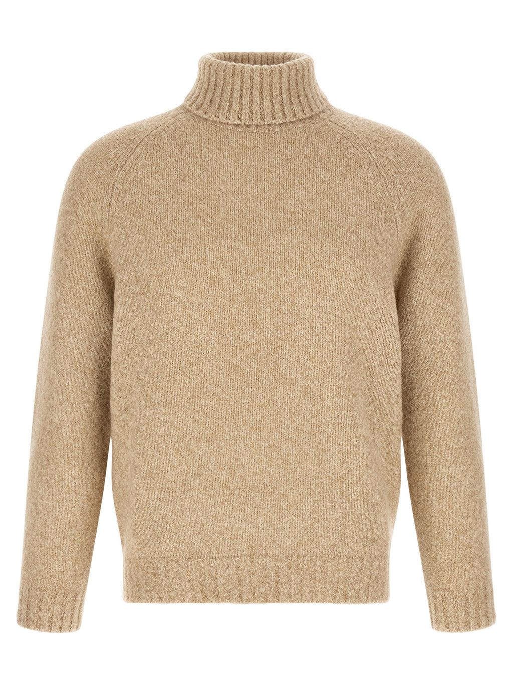 Beige Virgin Wool Cardigan