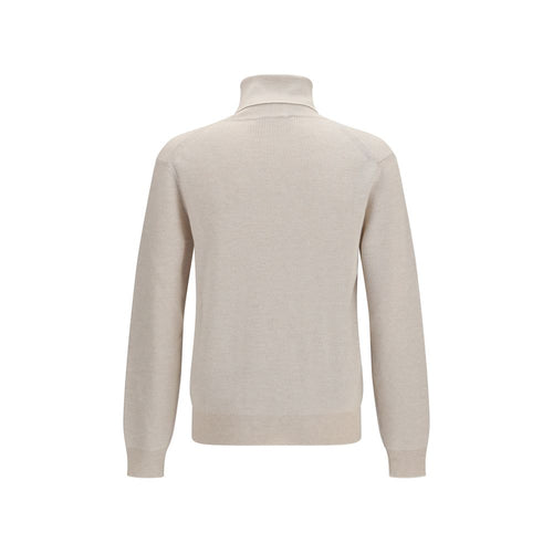 Beige Cashmere Turtleneck