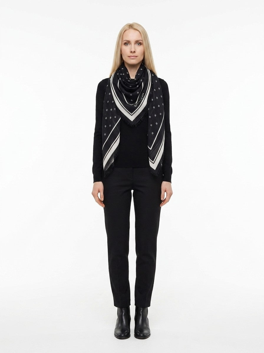 Bicolor Cashmere Scarf